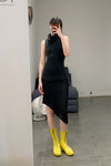 Marc Le Bihan Silk Shrink Turtleneck Top 26951 Series MLB-26951 E23-HEI Black 26951 E23